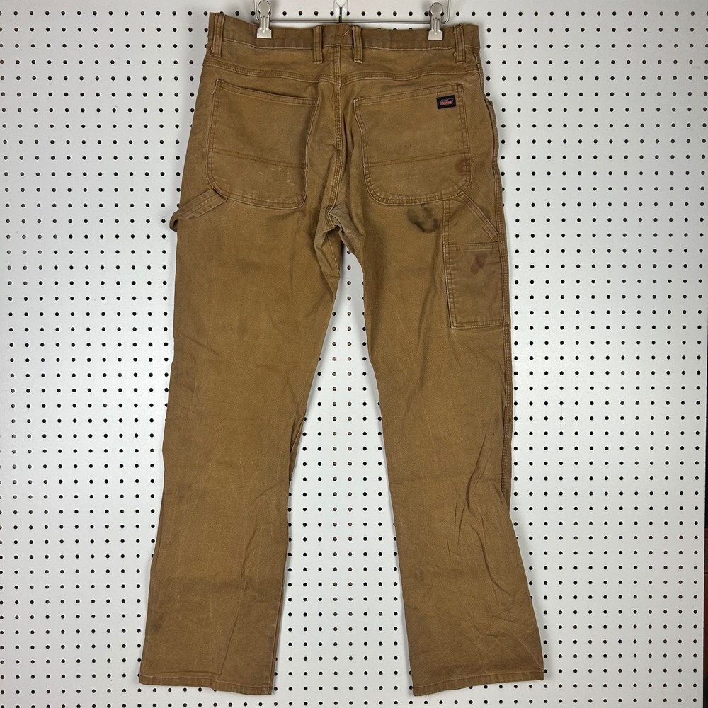Dickies Mens 34x34 Brown Duck Canvas Carpenter Work Pants READ Worn Costume Y2K